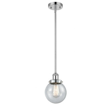 Beacon 1 Light Mini Pendant 9 Inch Tall and 6 Inch Wide by Innovations - 916-1S-PC-G204-6