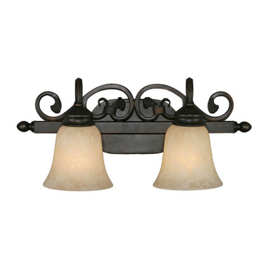 Belle Meade 2 Light Vanity Light by Golden - 4074-2 RBZ