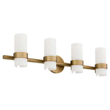 Sojourn 4 Light Bath Vanity 8 Inch Tall and 32.75 Inch Wide by Quorum - 5169-4-47