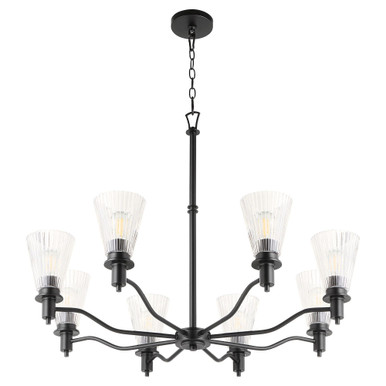 Lawton 8 Light Chandelier 27.55 Inch Tall and 35 Inch Wide by Quorum - 6803-8