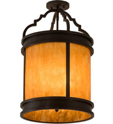 Wyant 4 Light Flush Mount 24 x 15 Inch by Meyda Tiffany - 195444