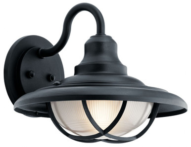 Harvest Ridge 1 Light Outdoor Wall Mount 15 Inch Wide by Kichler - 49693bkt