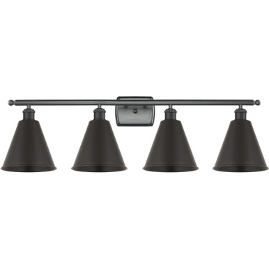 Berkshire Metal 4 Light Bath Vanity 11 Inch and 38 Inch Wide by Innovations - 516-4W-MBC-8