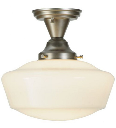 Revival Schoolhouse 1 Light 12 Inch Wide Flush Mount by Meyda Tiffany - 141231