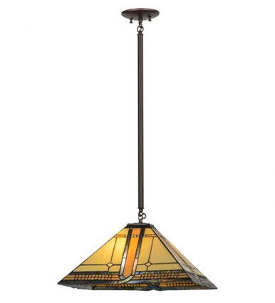Sierra Prairie Mission 2 Light Large Pendant by Meyda Tiffany - 155020