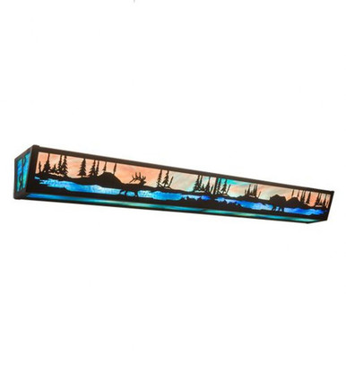 Elk & Black Bear 8 Light Bath Vanity 4.5 x 48 Inches by Meyda Tiffany - 211730