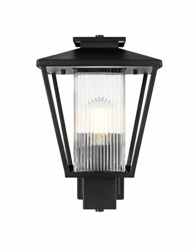 Gaul 1 Light Outdoor Wall Sconce 15 Inch Tall and 10 Inch Wide by Elegant - OD306W15BK