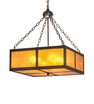 Mission Prime 4 Light Inverted Pendant 31 x 31 Inches by Meyda Tiffany - 250052