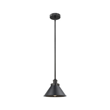 Briarcliff 1 Light Stem Hung Mini Pendant 8X10 Inch Wide by Innovations - 616-1SH-BK-M10-BK