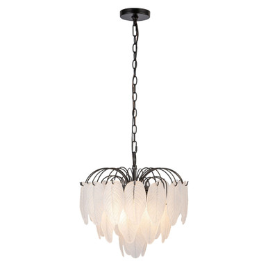 Alessia 4 Light Chandelier 15.9 Inch Tall and 16.5 Inch Wide by Artcraft - AC11780BK
