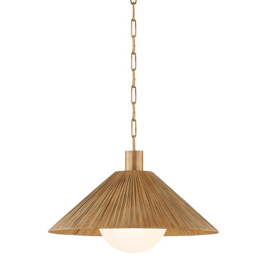 Woodside 1 Light Pendant 13.25 Inch Tall and 22 Inch Wide by Troy - F1422-PBR