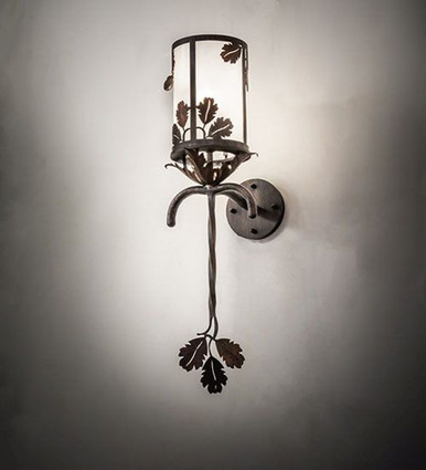 Blue Oak 12W 1 LED Wall Sconce 28 x 6.5 Inches by Meyda Tiffany - 246361