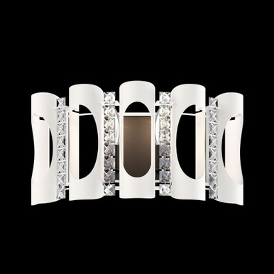 Twilight Two Light Crystal Wall Fixture by Schonbek - MR1002N-WH1O