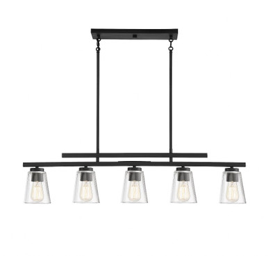 Calhoun 5 Light Symmetrical Linear Chandelier by Savoy House - 1-1023-5