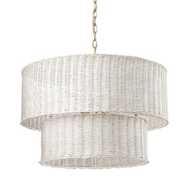 Erma 6 Light Medium Chandelier by Golden - 1084-6