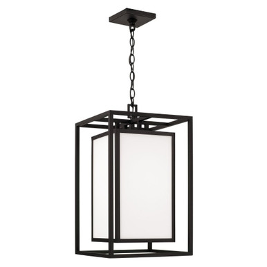 Aiden 1 Light Medium Outdoor Pendant by Capital - 953114BK