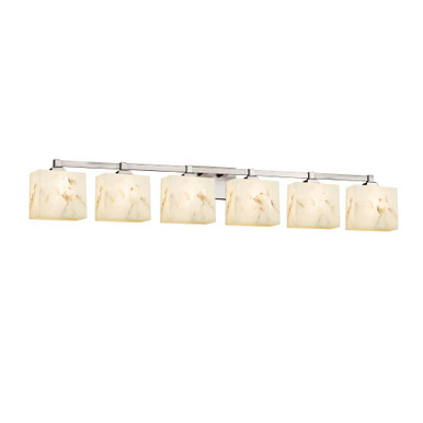 Lumenaria Regency 6 Light Rectangle Vanity Light by Justice Design - FAL-8436-55