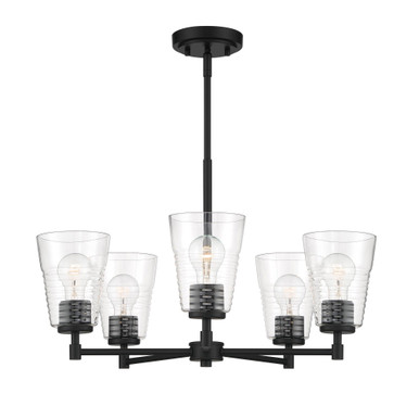Ingo 5 Up Light Medium Chandelier by Designers Fountain - D230M-5CH-MB