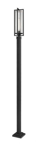 Aura 1 Light Outdoor Post Mount 118.5 x 9.25 Inches by Z-Lite - 5013PHBS-536P-BK