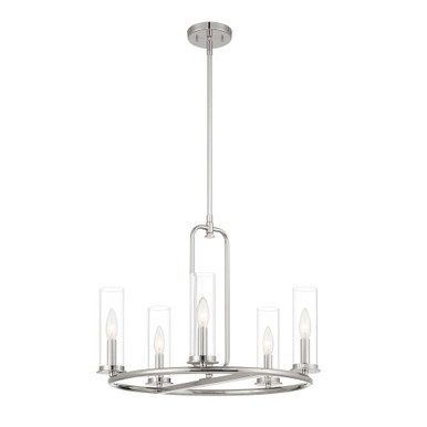 Hudson Heights 5 Light Medium Chandelier by Designers Fountain - D268C-5CH-MB