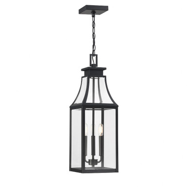 Emery 3 Light Outdoor Hanging Lantern 25.88 Inch Tall by Savoy House - 5-608-BK