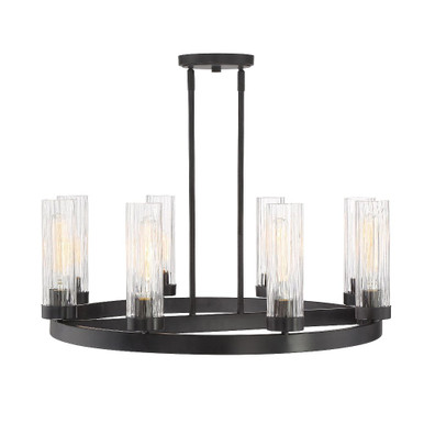 Braden 8 Light Chandelier 11 Inch and 30.5 Inch Wide by Designers Fountain - 95088-IG