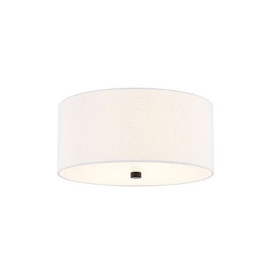 Textile 3 Light 14 Inch Wide Flush Mount by Justice Design - FAB-9735