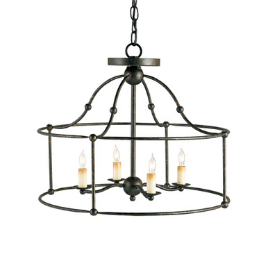 Fitzjames 4 Light Small Chandelier by Currey Company - 987SL