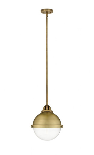 Hampden 1 Light Small Pendant 11 Inch Tall by Innovations - 288-1S-BB-HFS-82-BB