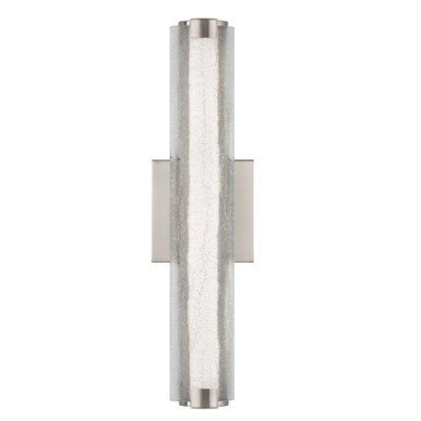 Cutler 15W 1 LED Light Crackle Glass Wall Sconce by Visual Comfort Studio - WB1867