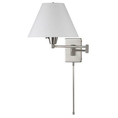 1 Light Swing Arm Wall Sconce 14 Inch Tall and 12 Inch Wide by Dainolite - DMWL800-SC
