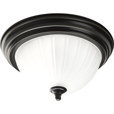 Melon 1 Light 11.38 Inch Wide Bowl Flush Mount by Progress - P3816