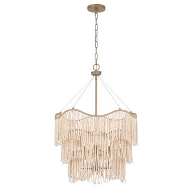 Melia 6 Light Pendant 31.5 Inch Tall and 22 Inch Wide by Savoy House - 7-7520-6-17