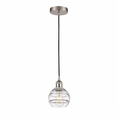 Rochester 1 Light Mini Cord Hung Pendant 7.38 Inch Tall by Innovations - 616-1P-G556-6