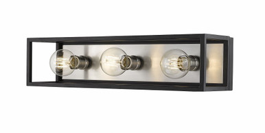 Kube Three Light Vanity Light by Z Lite - 480-3V-MB-BN
