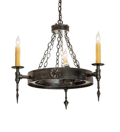 Warwick 3 Light Chandelier 29 x 27 Inches Wide by Meyda Tiffany - 112811