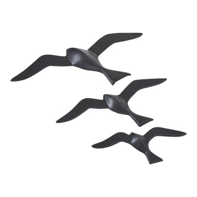 Stevens Wall Decor (Set of 3) 8.5 Inch Tall and 20 Inch Wide by Renwil Inc - W6744