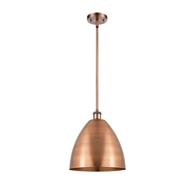 Bristol 100W 1 LED Pendant 13 Inch Tall and 12 Inch Wide by Innovations - 516-1S-MBD-12-LED
