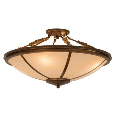 Commerce 4 Light Semi Flush Mount 18 x 31 Inch by Meyda Tiffany - 179573