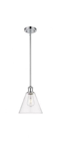 Berkshire Glass 1 Light Mini Pendant 10 Inch and 8 Inch Wide by Innovations - 516-1S-PC-GBC-82