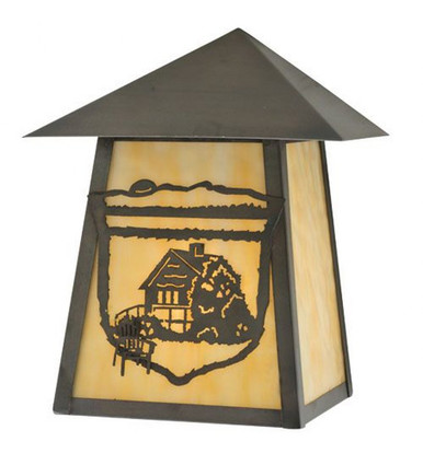 Lake Clear Lodge 1 Light Wall Sconce 10.5 x 9 Inches by Meyda Tiffany - 116861