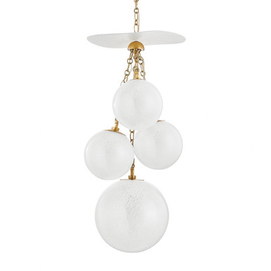 Antoinette 4 Light Medium Pendant by Corbett - 419-36-VB/GSW