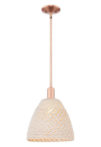Natural Ballston Dome 1 Light Stem Mini Pendant 14 Inch by Innovations - 716-1S-NBD-12_P