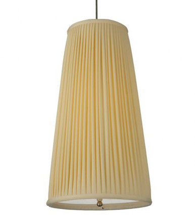 Channell Tapered & Pleated 1 Light Pendant 26 x 13.25 Inch by Meyda Tiffany - 128987
