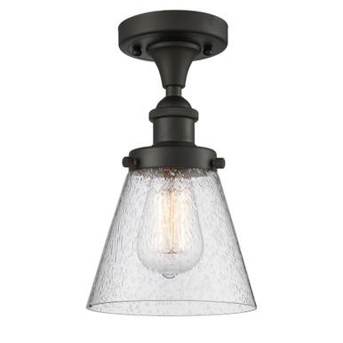 Cone 100W 1 LED Semi Flush Mount 11 Inch Tall X 6 Inch Wide by Innovations - 916-1C-G6-LED