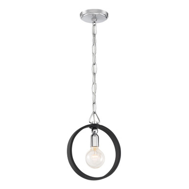 Huxton 1 Light Small Pendant by Designers Fountain - 93430-bk