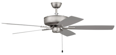 Pro Plus 52 Inch 5 Blade Ceiling Fan by Craftmade P52BN5-52BNGW - P52BN5-52BNGW