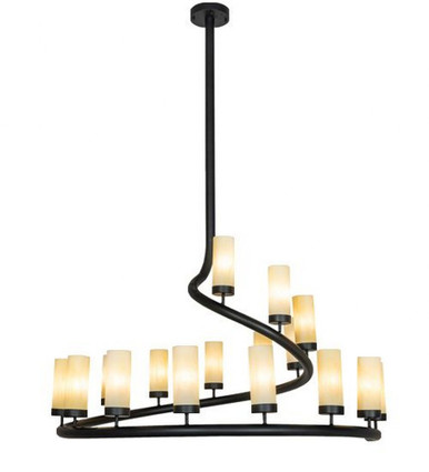 French Horn 17 Light Chandelier 84 x 60 Inches Wide by Meyda Tiffany - 241777
