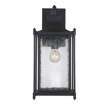 Dunnmore 1 Light Wall Lantern by Savoy House - 5-3452-BK