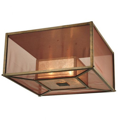 Quadrato Umador 4 Light Square Flush Mount 12 x 34 In by Meyda Tiffany - 125237